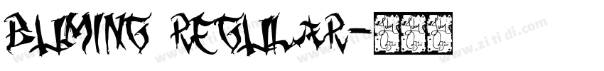 BuMing Regular字体转换